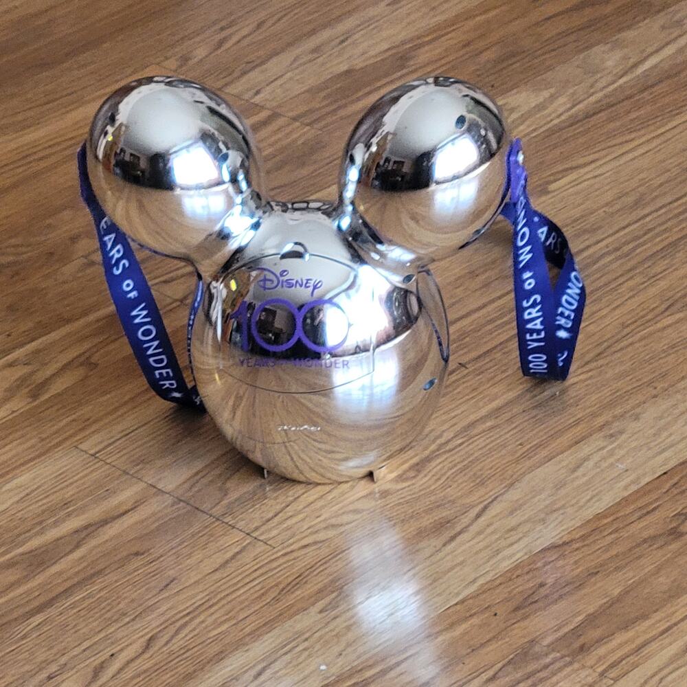 Vtg Disney Parks 100 Years Wonder Mickey Mouse Balloon Platinum Popcorn Bucket